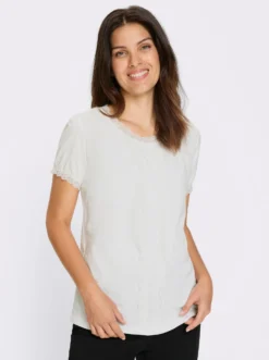 Trachtenshirt mit Spitzen-Verzierung