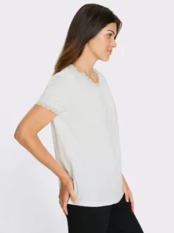 Trachtenshirt mit Spitzen-Verzierung