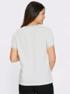 Trachtenshirt mit Spitzen-Verzierung