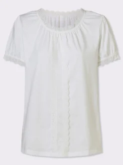 Trachtenshirt mit Spitzen-Verzierung