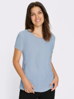 Trachtenshirt mit Spitzen-Verzierung