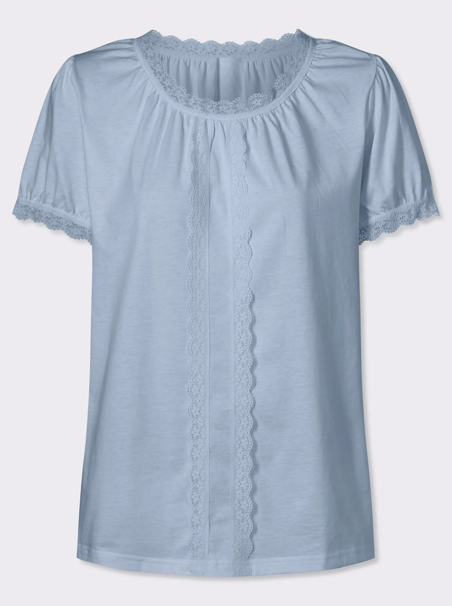 Trachtenshirt mit Spitzen-Verzierung