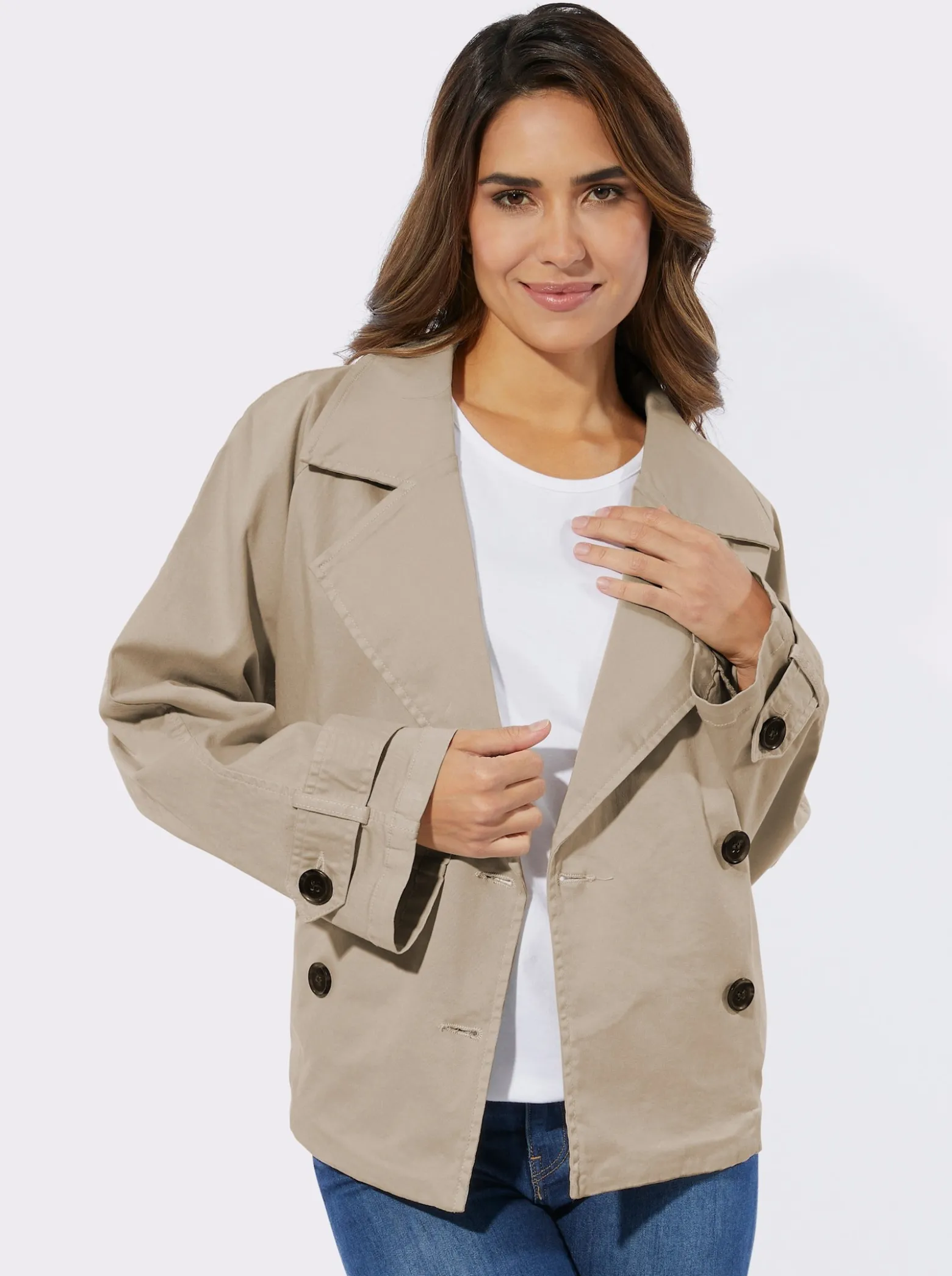 Trenchcoat mit Reverskragen
