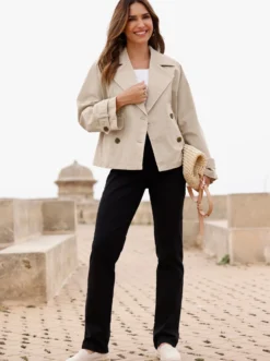 Trenchcoat mit Reverskragen