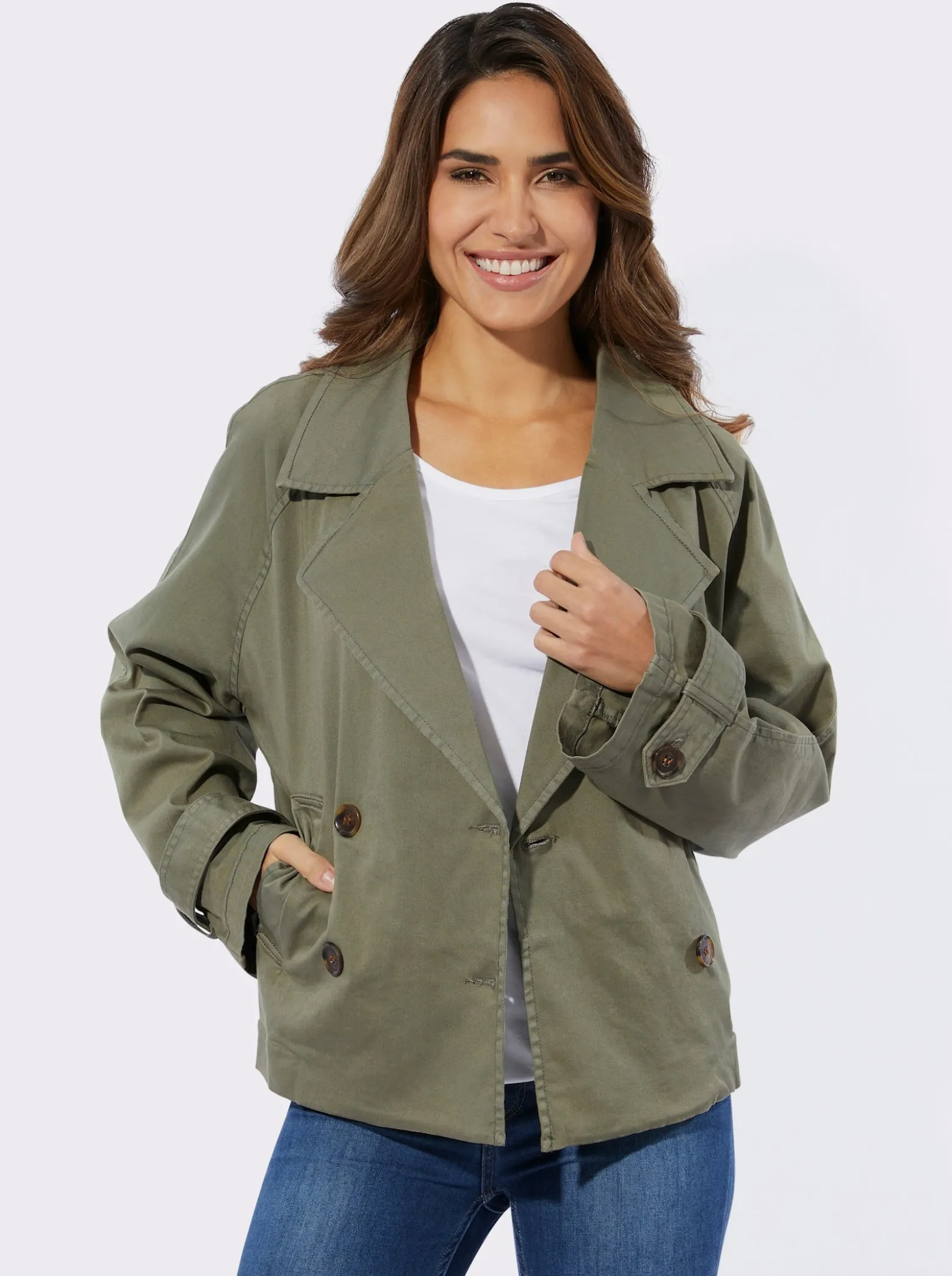 Trenchcoat mit Reverskragen