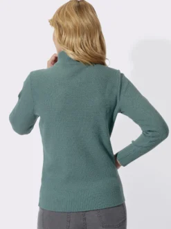 Troyer mit Knöpfen in Horn-Optik