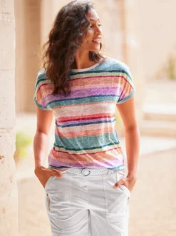T-Shirt in Ausbrenner-Qualität