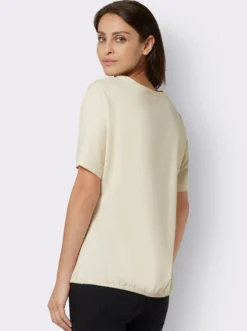 T-Shirt mit Blumen-Druck im Vorderteil