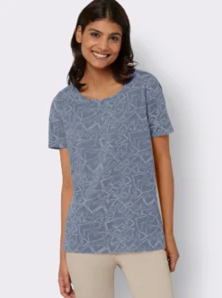 T-Shirt mit Herzchen-Dessin