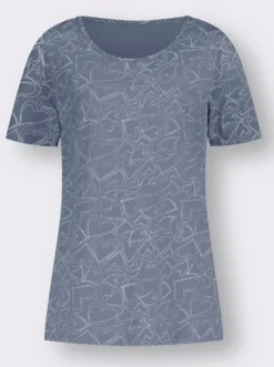 T-Shirt mit Herzchen-Dessin