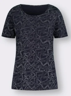 T-Shirt mit Herzchen-Dessin