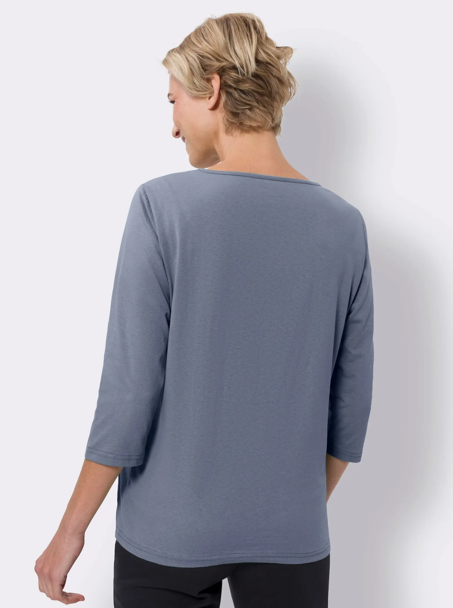 T-Shirt mit platziertem Blüten-Print