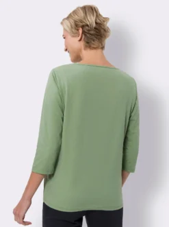 T-Shirt mit platziertem Blüten-Print
