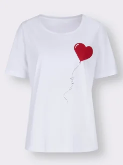 T-Shirt mit platziertem Druck