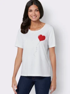 T-Shirt mit platziertem Druck