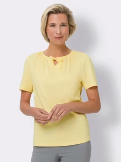 T-Shirt mit Raffungen
