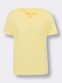T-Shirt mit Raffungen