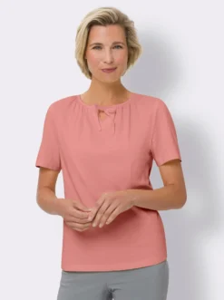 T-Shirt mit Raffungen