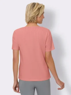 T-Shirt mit Raffungen
