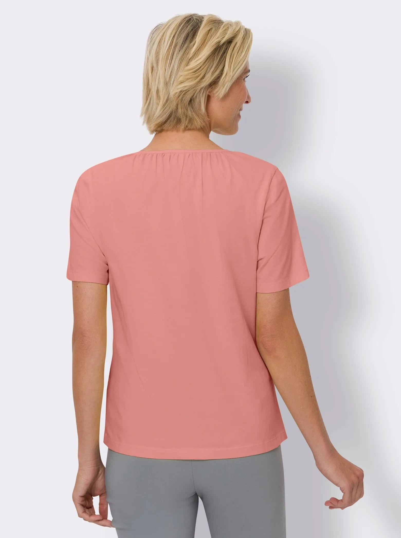 T-Shirt mit Raffungen