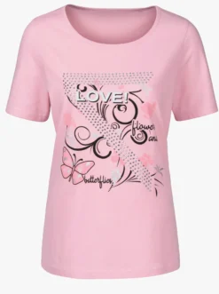 T-Shirt mit Schmetterlings-Druck