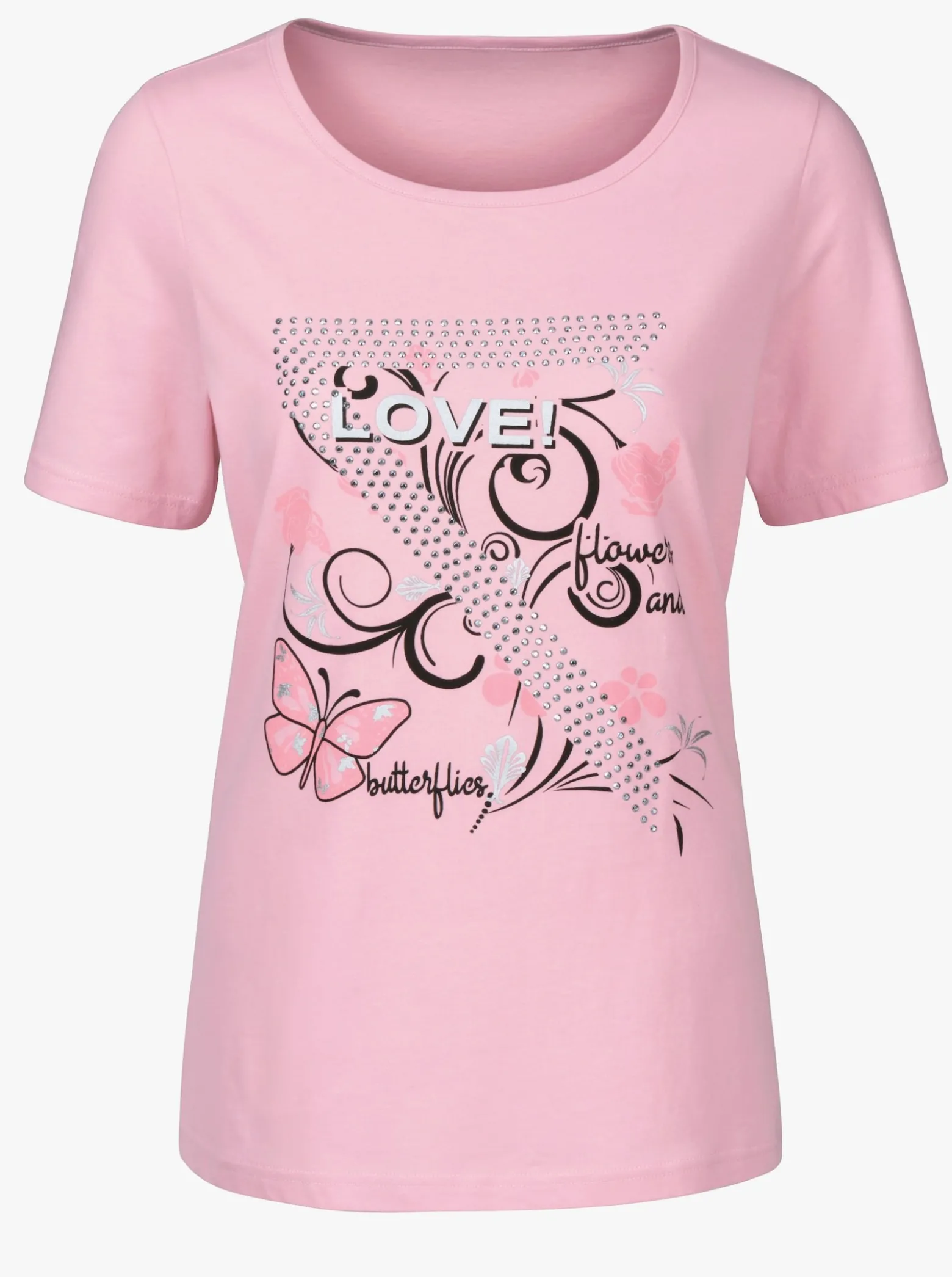 T-Shirt mit Schmetterlings-Druck