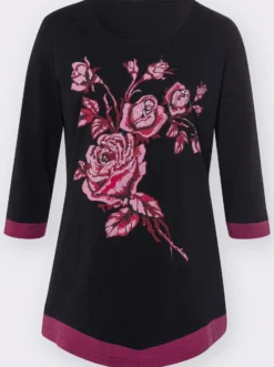 Tunikashirt mit Glitzersteinchen