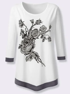Tunikashirt mit Glitzersteinchen