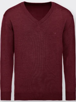 V-Ausschnitt-Pullover