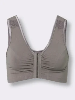 Vorderverschluss-BH ohne Bügel mit gepolsterten Trägern