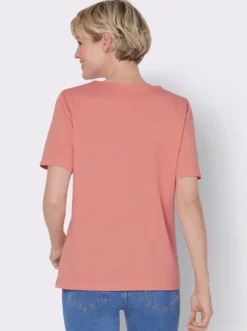 V-Shirt mit floralem Druck