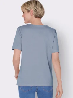 V-Shirt mit floralem Druck