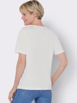 V-Shirt mit floralem Druck