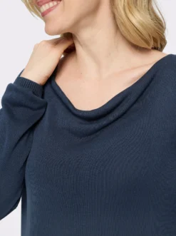 Wasserfallpullover aus reiner Viskose