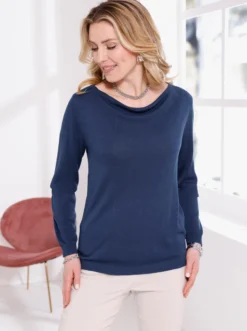Wasserfallpullover aus reiner Viskose