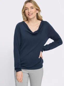 Wasserfallpullover aus reiner Viskose