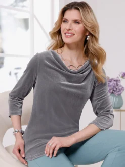 Wasserfallshirt aus Samt