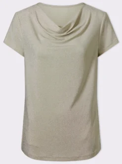 Wasserfallshirt mit Glanzgarn
