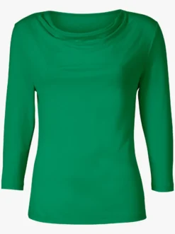 Wasserfallshirt mit 3/4-langen Ärmeln