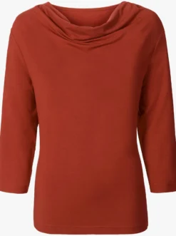 Wasserfallshirt mit 3/4-langen Ärmeln