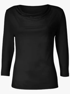 Wasserfallshirt mit 3/4-langen Ärmeln