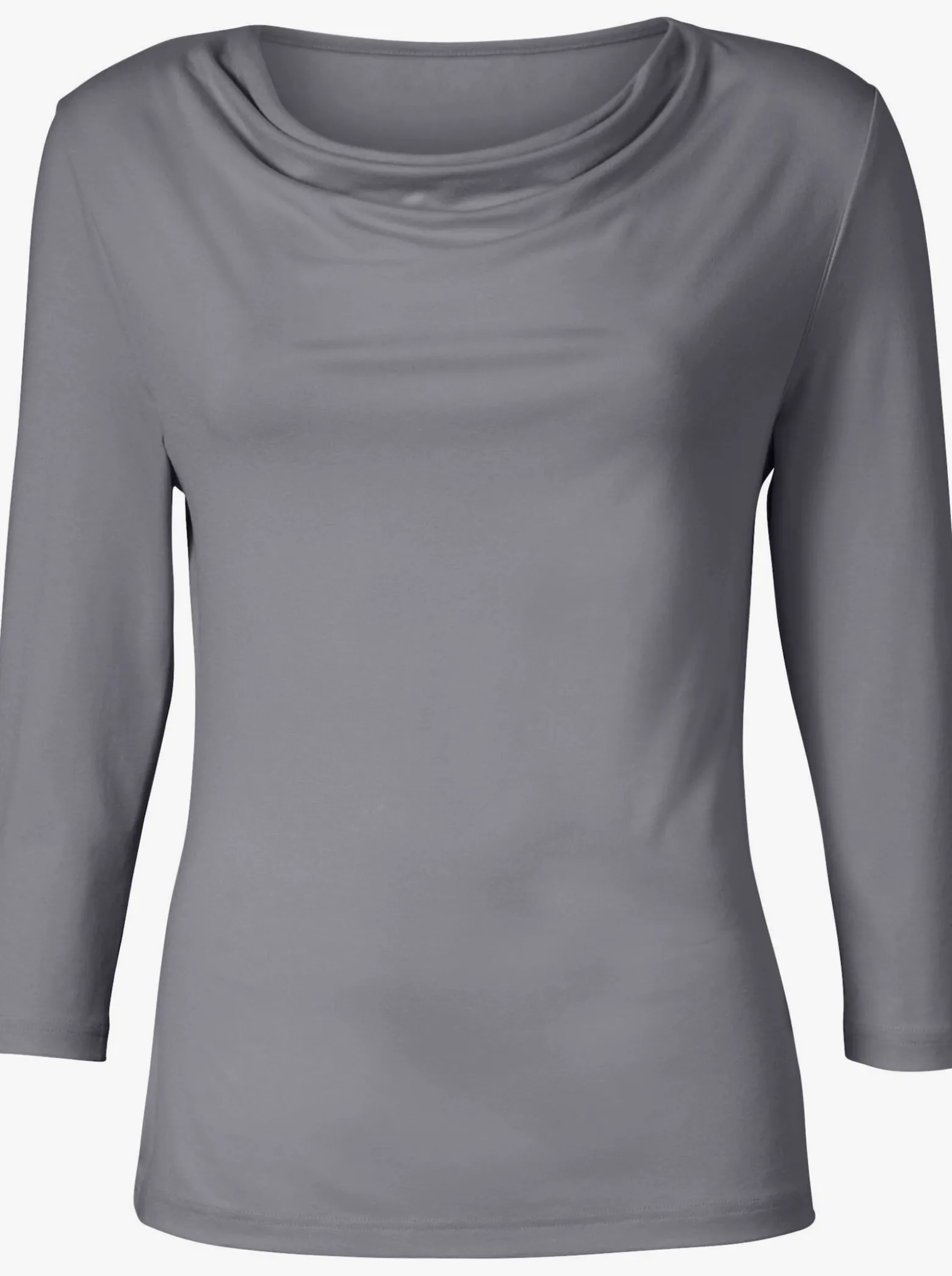 Wasserfallshirt mit 3/4-langen Ärmeln