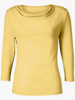 Wasserfallshirt mit 3/4-langen Ärmeln