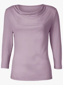 Wasserfallshirt mit 3/4-langen Ärmeln