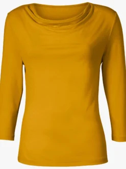 Wasserfallshirt mit 3/4-langen Ärmeln