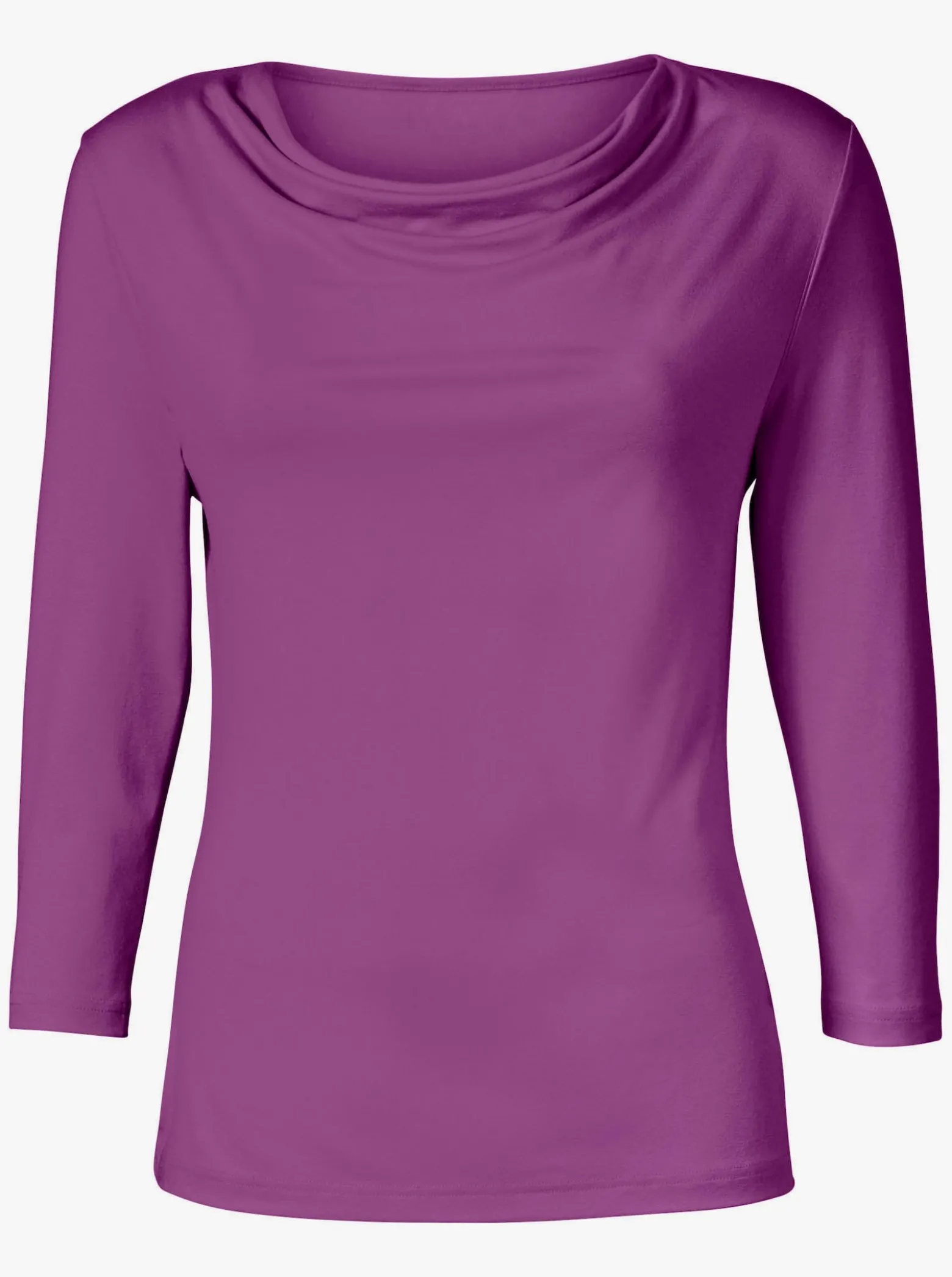 Wasserfallshirt mit 3/4-langen Ärmeln