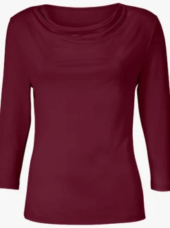 Wasserfallshirt mit 3/4-langen Ärmeln