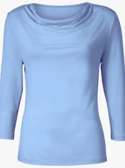 Wasserfallshirt mit 3/4-langen Ärmeln