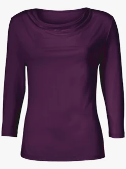 Wasserfallshirt mit 3/4-langen Ärmeln