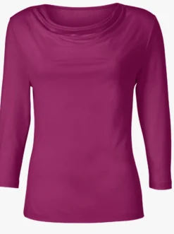 Wasserfallshirt mit 3/4-langen Ärmeln